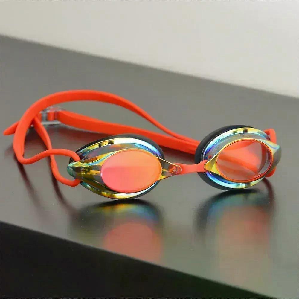 Race Swimming Goggles Colorful Anti-fog Waterproof Optical Glasses Competive Swim Mask with replaceable nose bridge frames