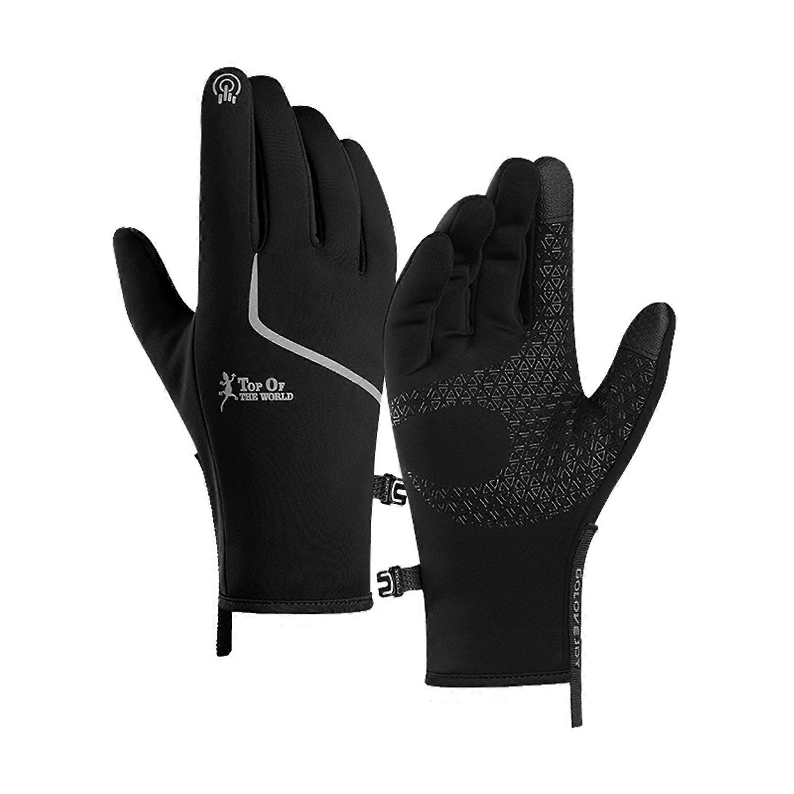 Unisex Utomhus Vindskydd Handskar Vinter Skärm Plus Sammet Handskar Unisex Design AA