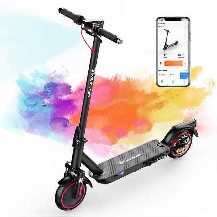 EVERCROSS EV85F 8,5 "opvouwbare elektrische scooter voor volwassenen met APP 350W dubbele remmen en schokdempers LCD-scherm met 3 snelheden