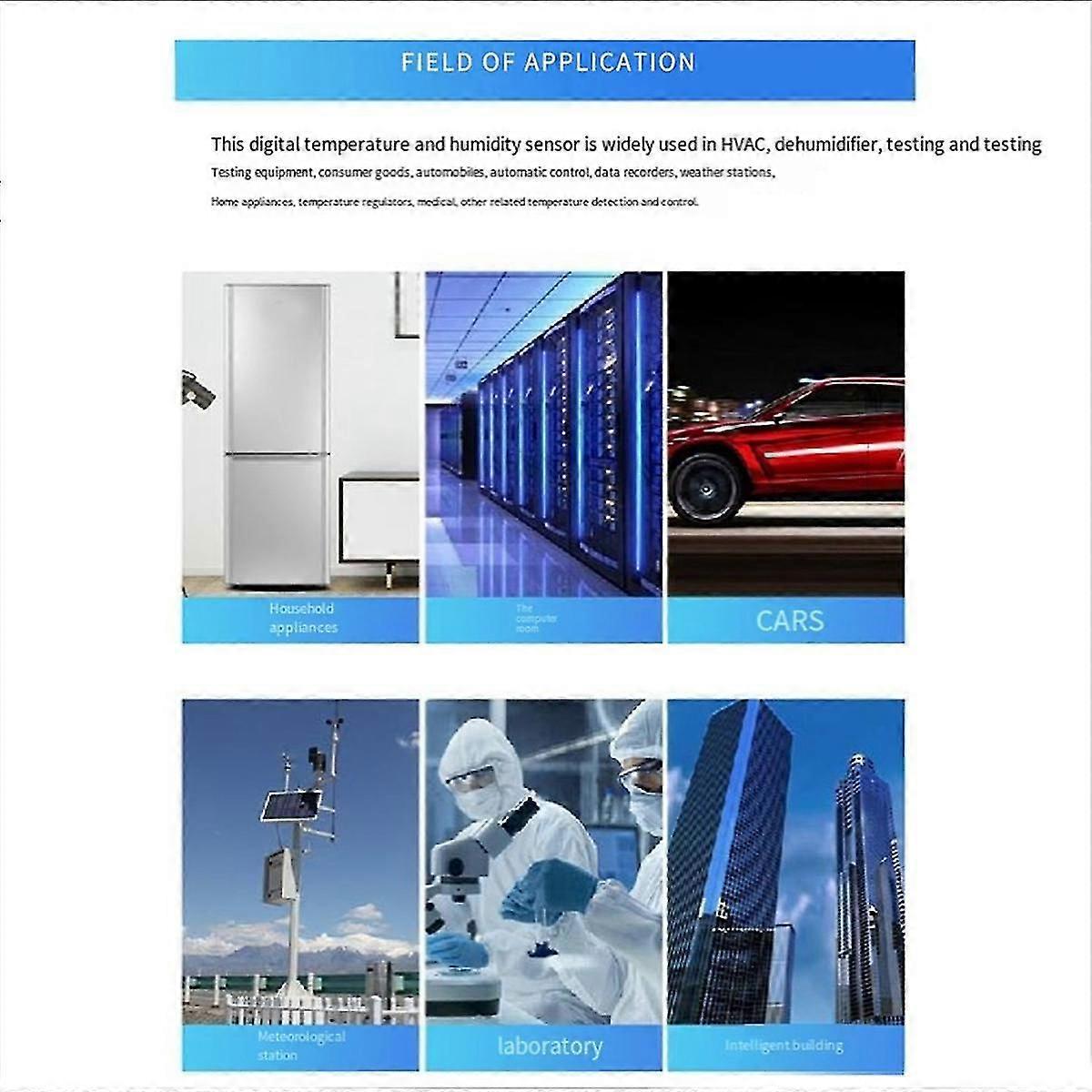 20Pcs DHTC12 Temperature and Humidity Sensor I2C Communication High-Precision Digital Module Replac