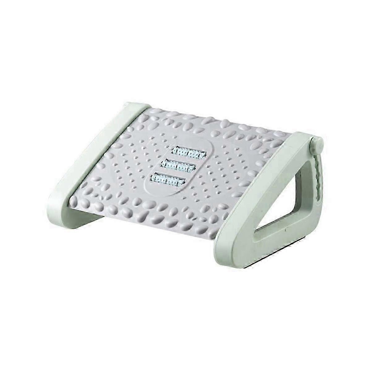 Foot Rest Stool Adjustable Foot Stepping Platform with Rollers Foot Resting Stool Comfortable Massa