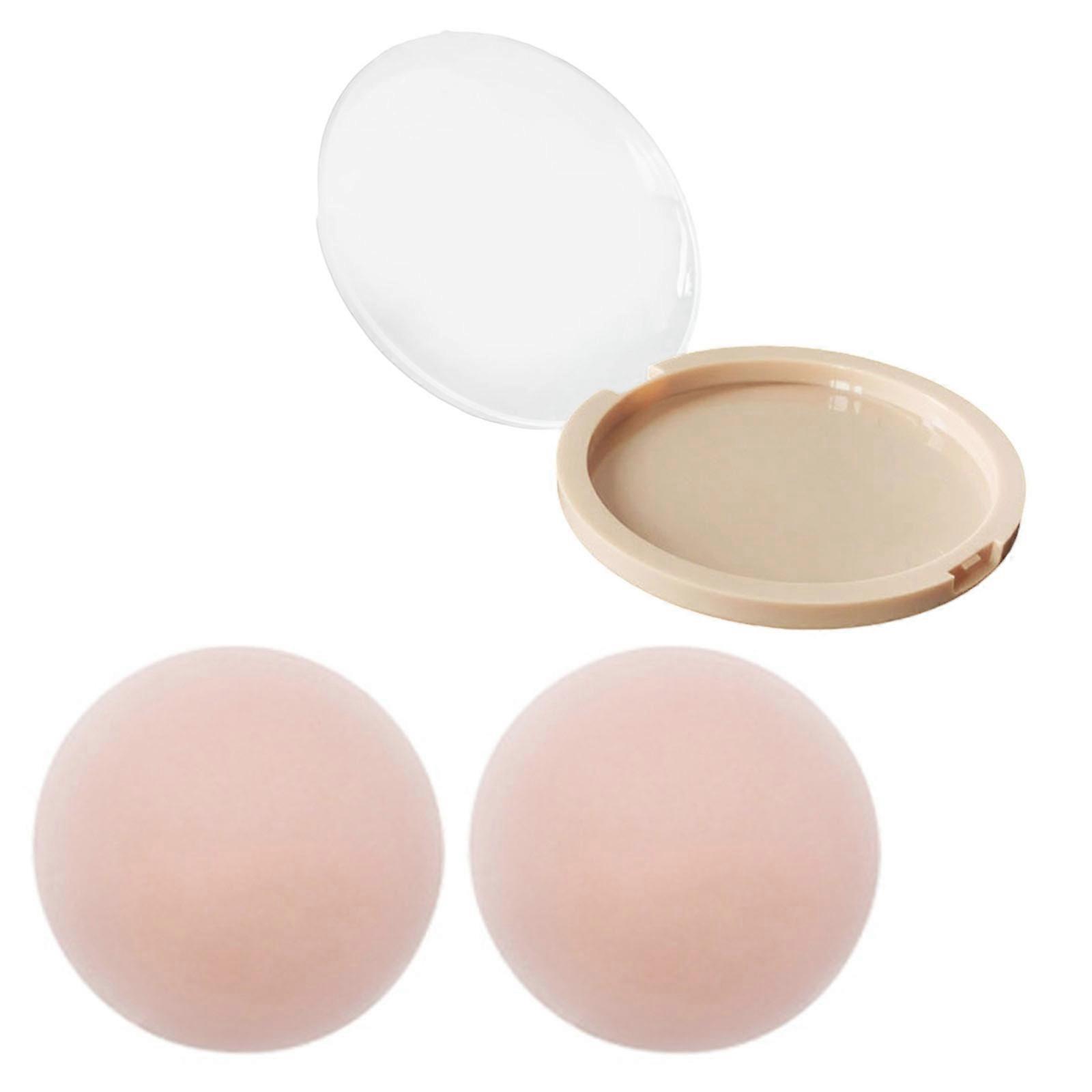 Cache-tétons réutilisables en silicone, autocollants adhésifs pour tétons, pétales de poitrine pour femmes et filles, coffret beauté champagne 7 cm