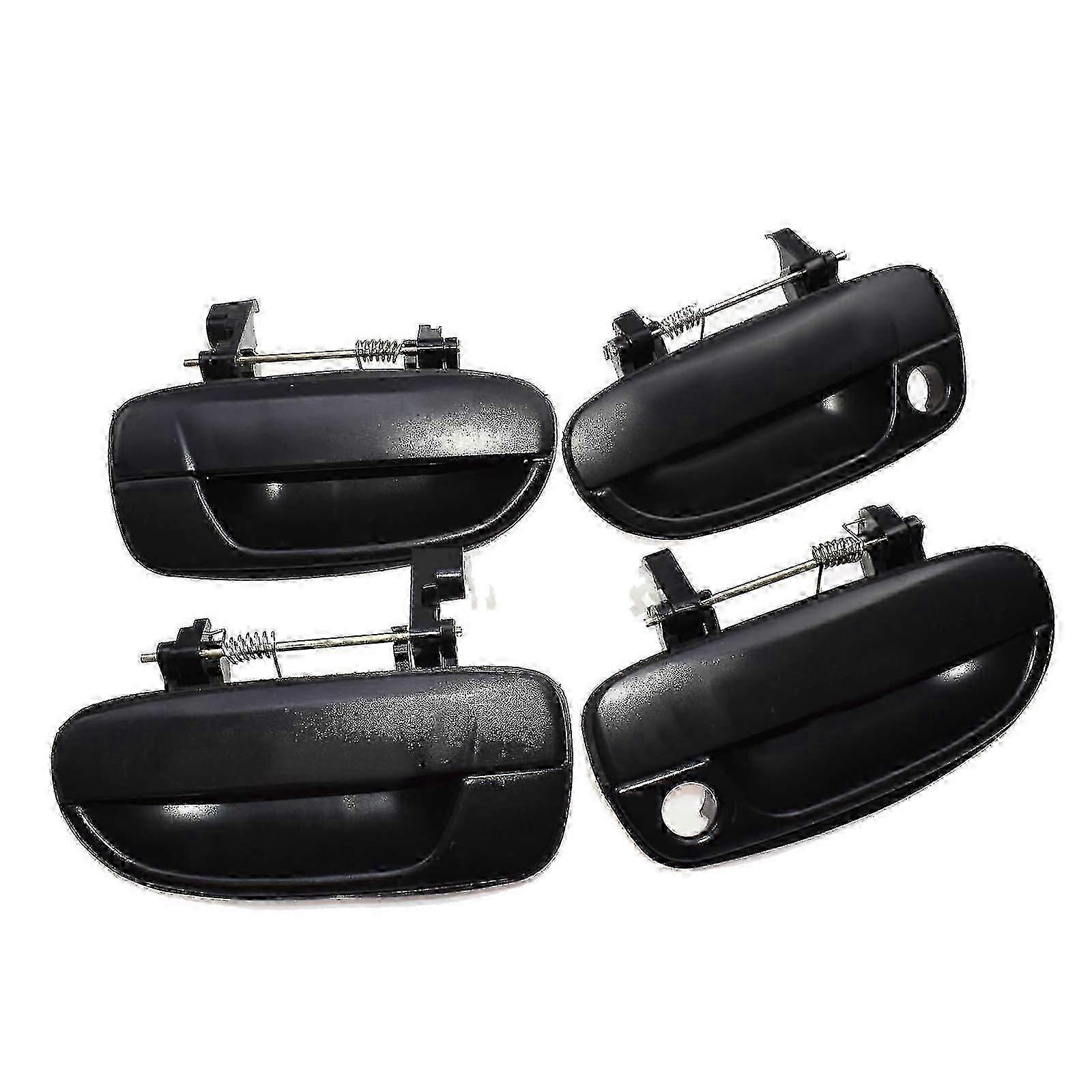 2000 - 2005 Hyundai Accent 4pcs Black Outer Door Handle Front Rear Left Right