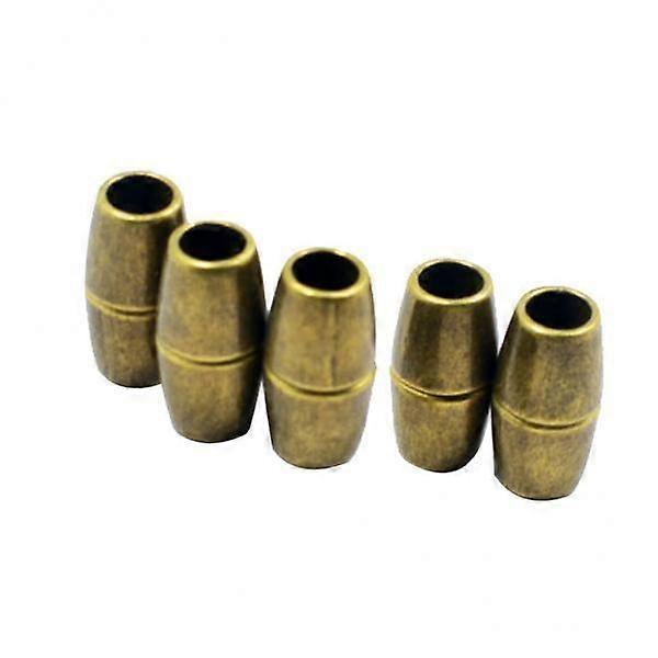 2- 5pcs Round Alloy Clasps for DIY Bracelet Necklace Making Bronze