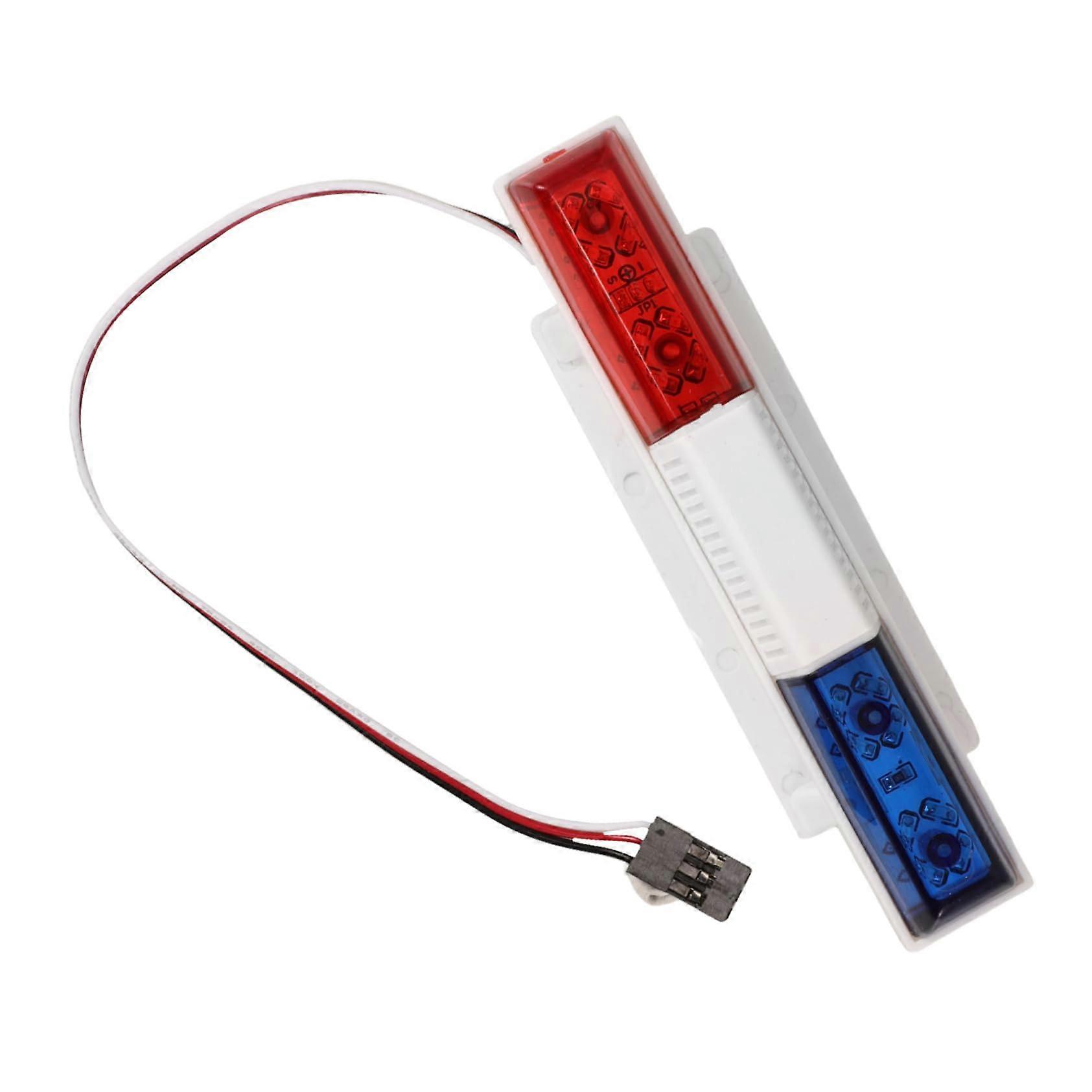 1/10 RC Car Accessories Red Blue LED Flashing Roof Lights for Engineering Model Vehicles, Realistic Lighting Features