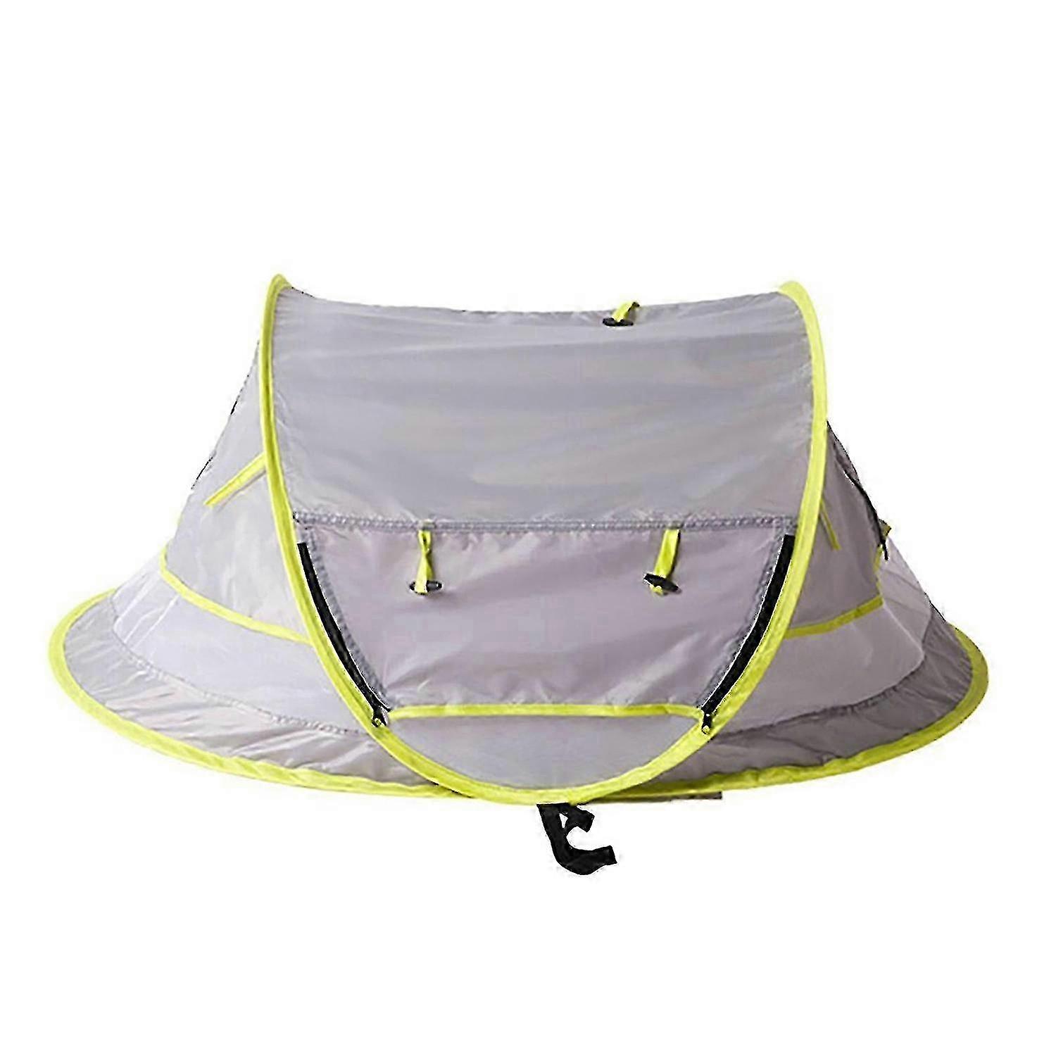 Portable Baby Travel Tent with UV50+ Sunscreen Protection, Foldable and Mosquito-proof Beach Tent