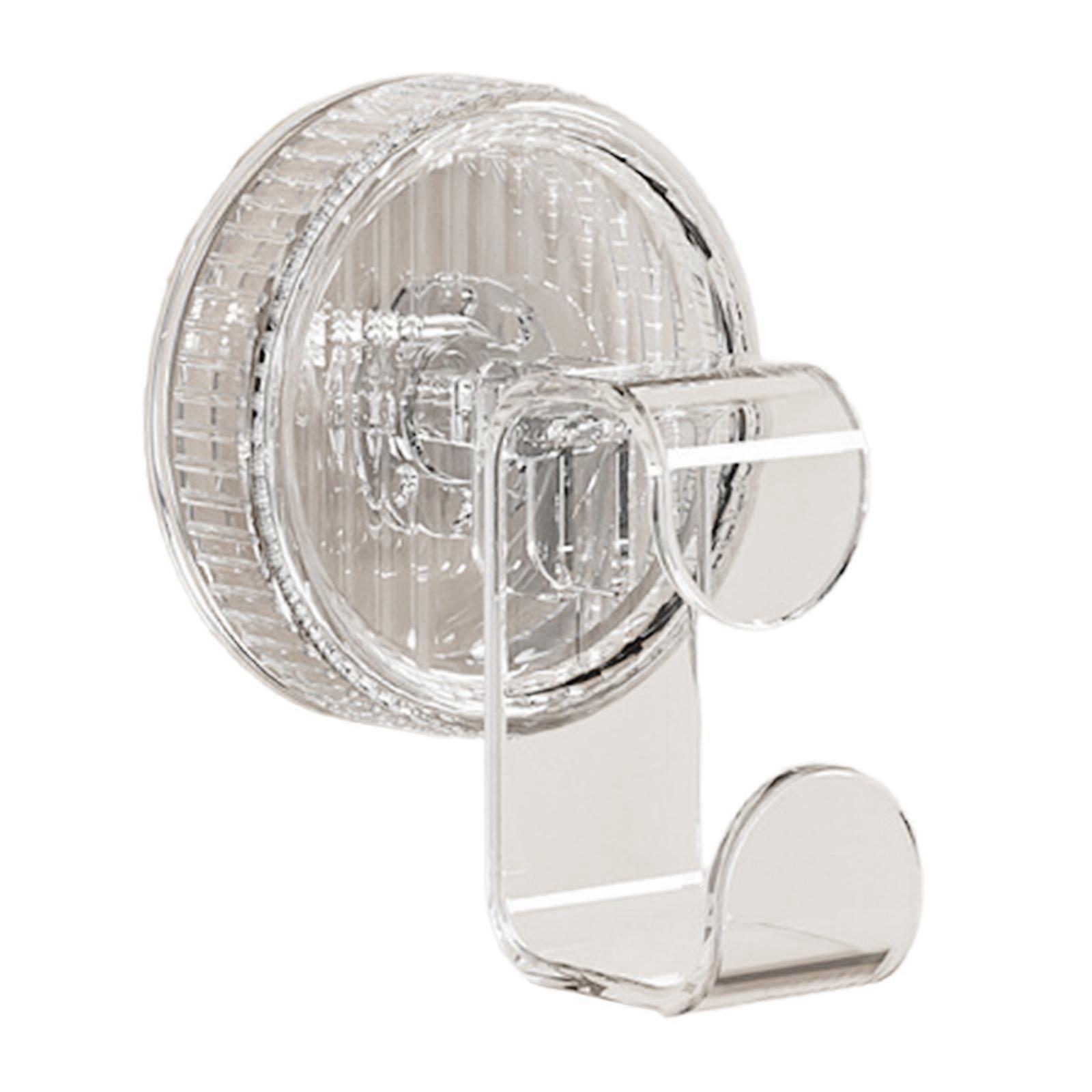 Vacuum Suction Bathroom Hook Without Drilling Needed Instantly Secured Reusable ABS PC Wall Mount for Multiple Basins