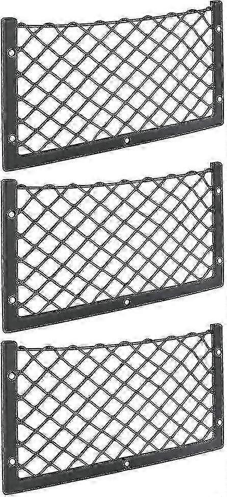 3 Pack Bilförvaring Netto 36 X 18cm Hög Elasticitet Förvaringsnät för Bagage Magasin T4 T5 T6 För Van Husbil Husbil