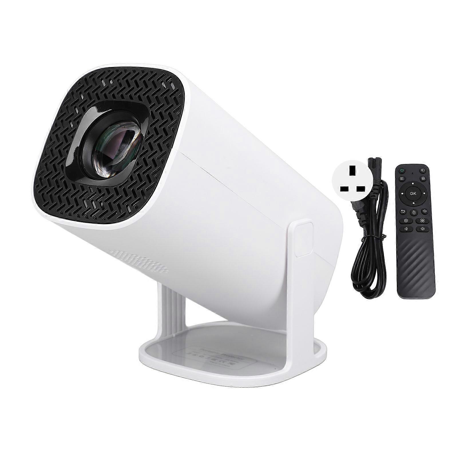 P30 Small Projector 1080P 4K, Android 11, WiFi6, BT5.4, 180° Rotation, UK Plug, Portable