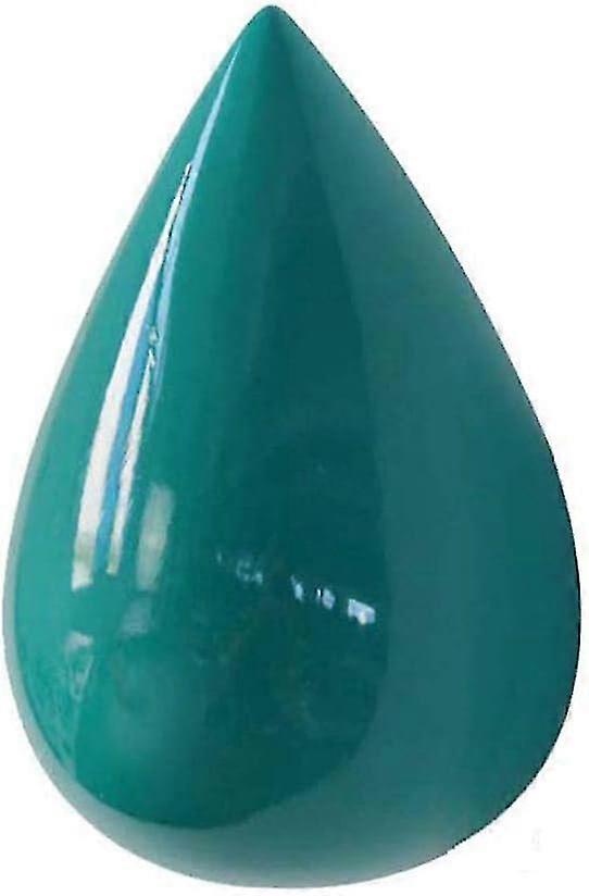 סט של 2 ווים מסוגננים למעיל טיפת מים לקישוט הקיר, עיצוב מודרני, 7.5 x 4.8 ס"מ / ירוק כהה, מושלם לארגון ביתי