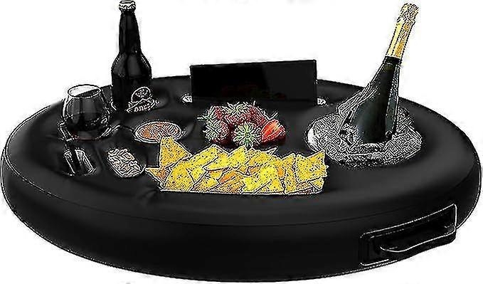 Floating Drink Holder for Pool and Hot Tub, Food Drinks Tray Adult Party Accessories, Floating Pool Tray