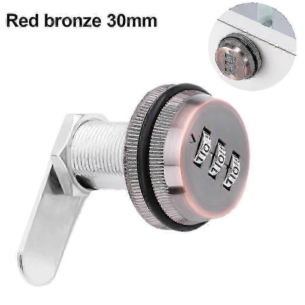 Keyless Combination Lock for 30mm Closet Drawer Mailbox