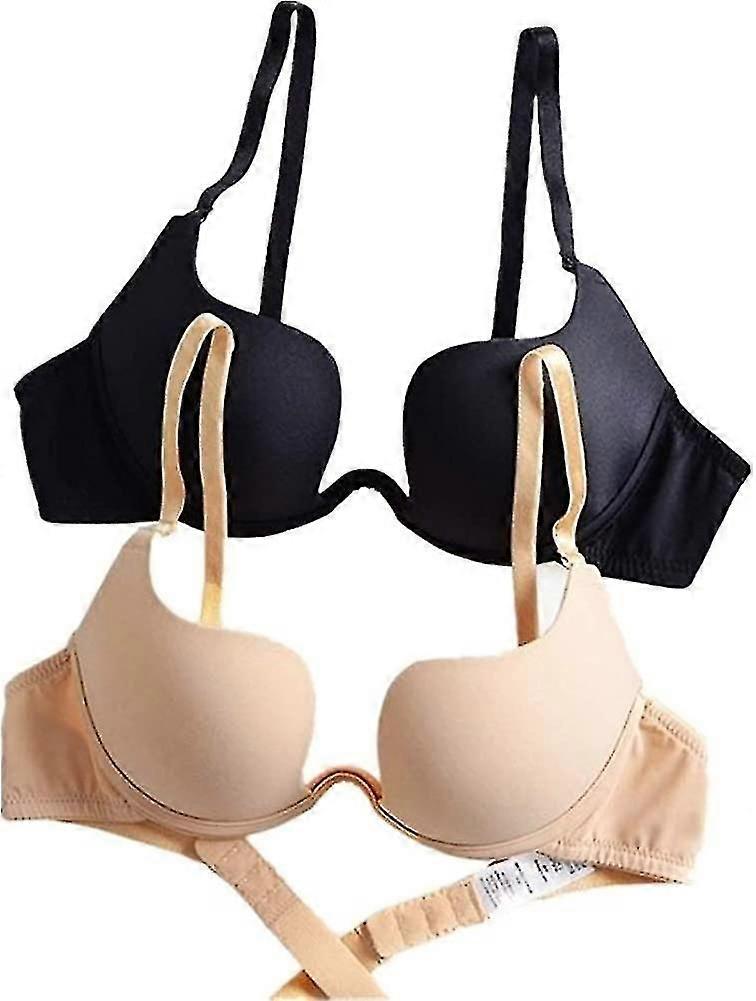 unbrand Womens Essentials Deep U Multi-way Push Up Convertible Low Cut Plunge Bra Party Costume Gift