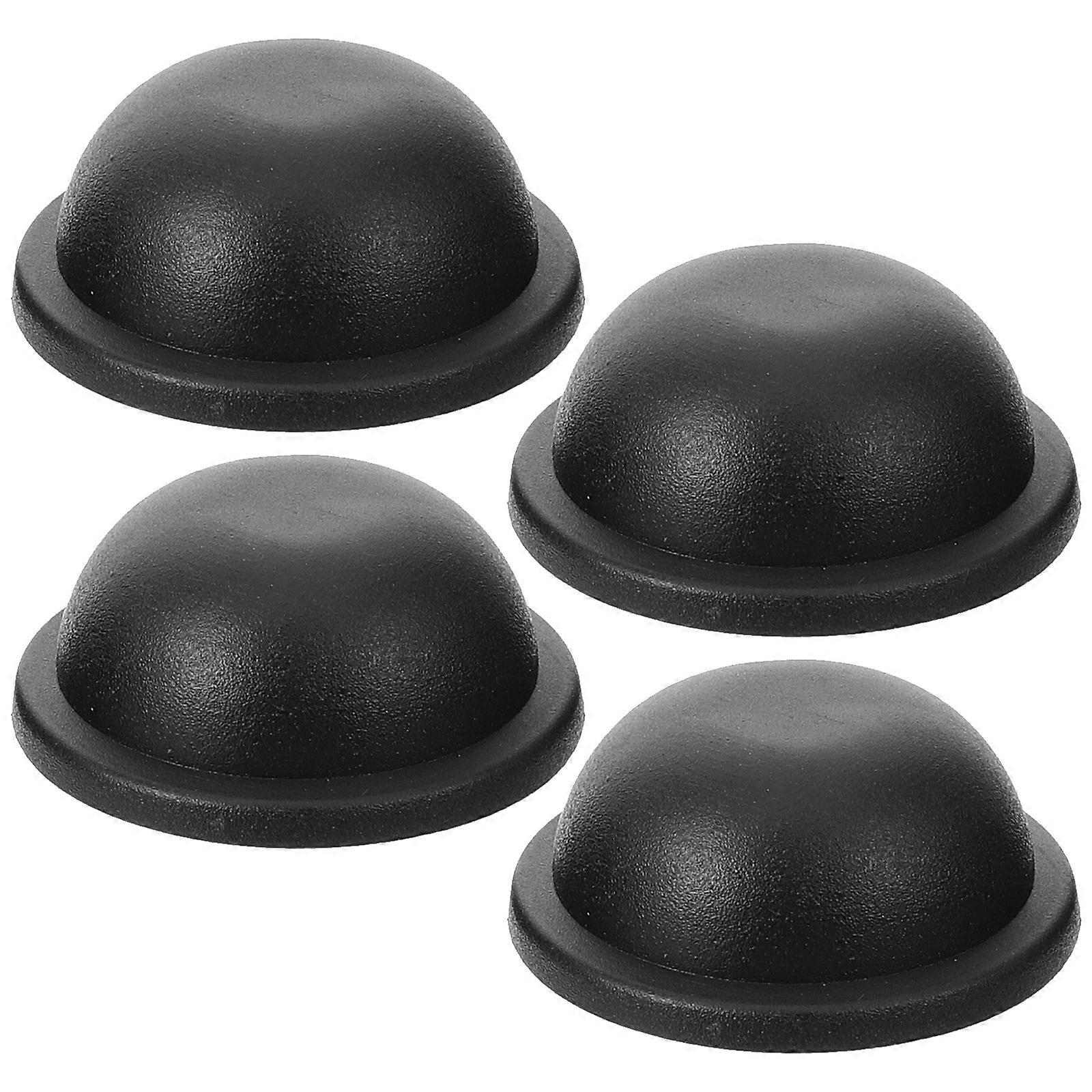 Black Plastic Bag Rivet Handbag DIY Spike Replacement 4Pcs