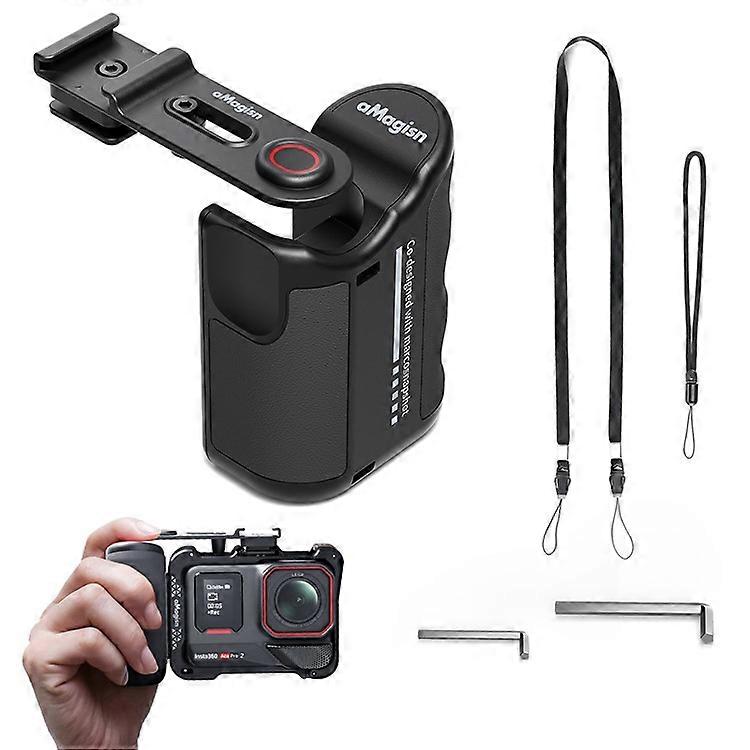 AMAGISN Street Photography Handle Compatible For Insta360 Ace Pro / DJI Action / GoPro Hero Series Sports Cameras Άνετο