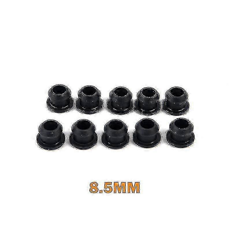 10pcsシリコンホールプラグ2.5-14mmブラックスナップオンキャップKB-8.5mm
