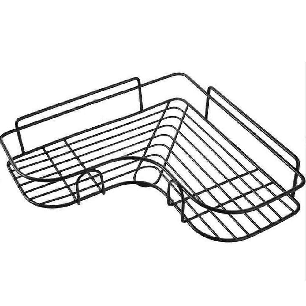 Punch bathroom accessories with 2 hooks Wrought iron shelf Can carry 5 kg