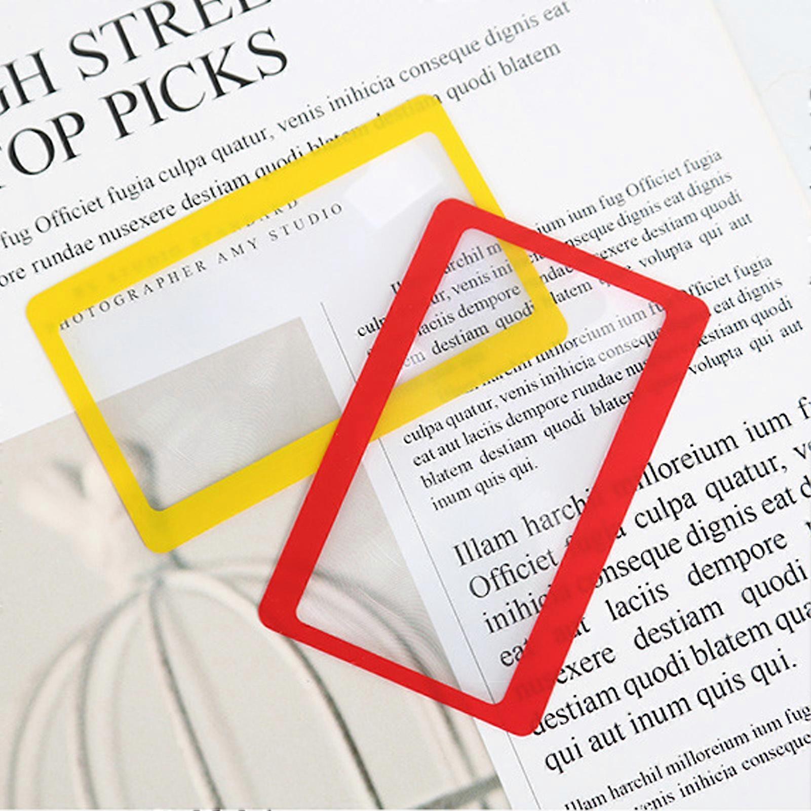 20pcs Credit Card Size Magnifiers Lightweight Portable Handhold Magnifier for Reading Makup 