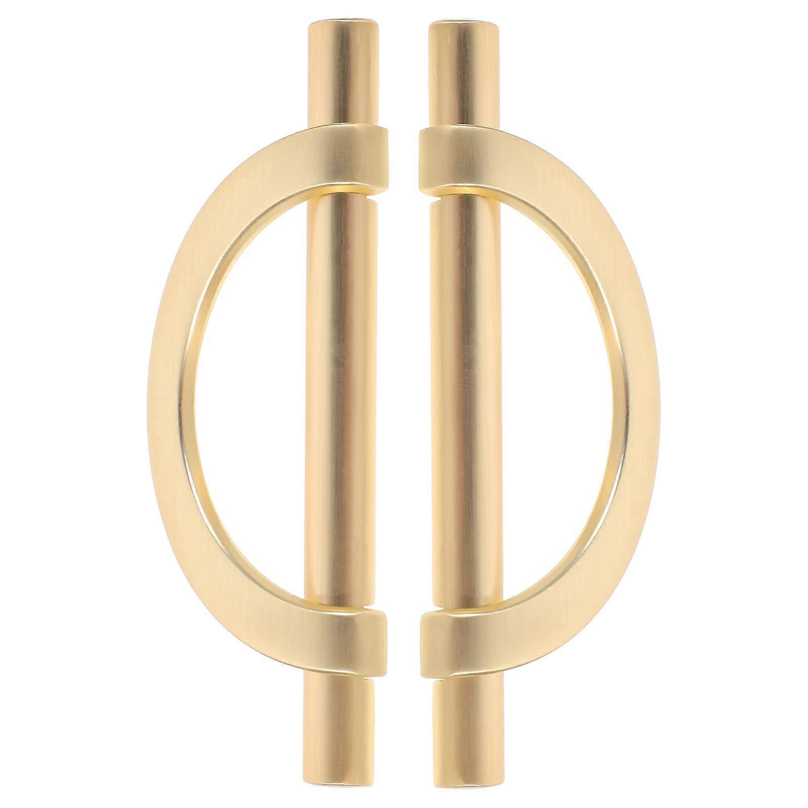 Furniture Pull Knobs Wardrobe Door Handle Semi-Circular Modern Style Bedroom Cabinet Hardware Knobs 2Pcs