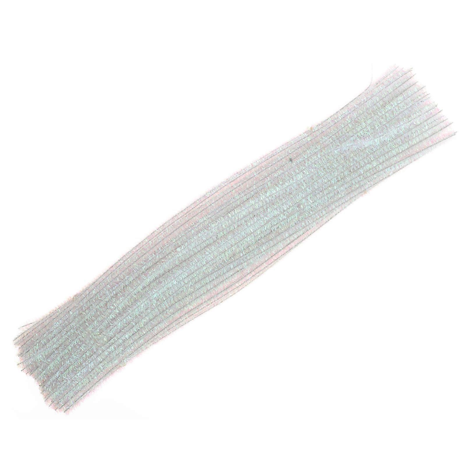 Tinsel Ornaments Fuzzy Sticks for DIY Art Projects Holiday Crafts Metal and Plastic Material 30.00X0.50X0.50cm 100Pcs