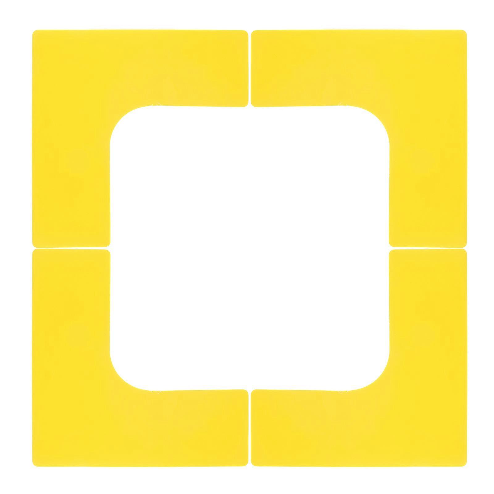 Football Equipment Multi-Sport Usage Court Markers Rectangular Right Angle Design Professional Playing Surface Athletes Coaches 4Set