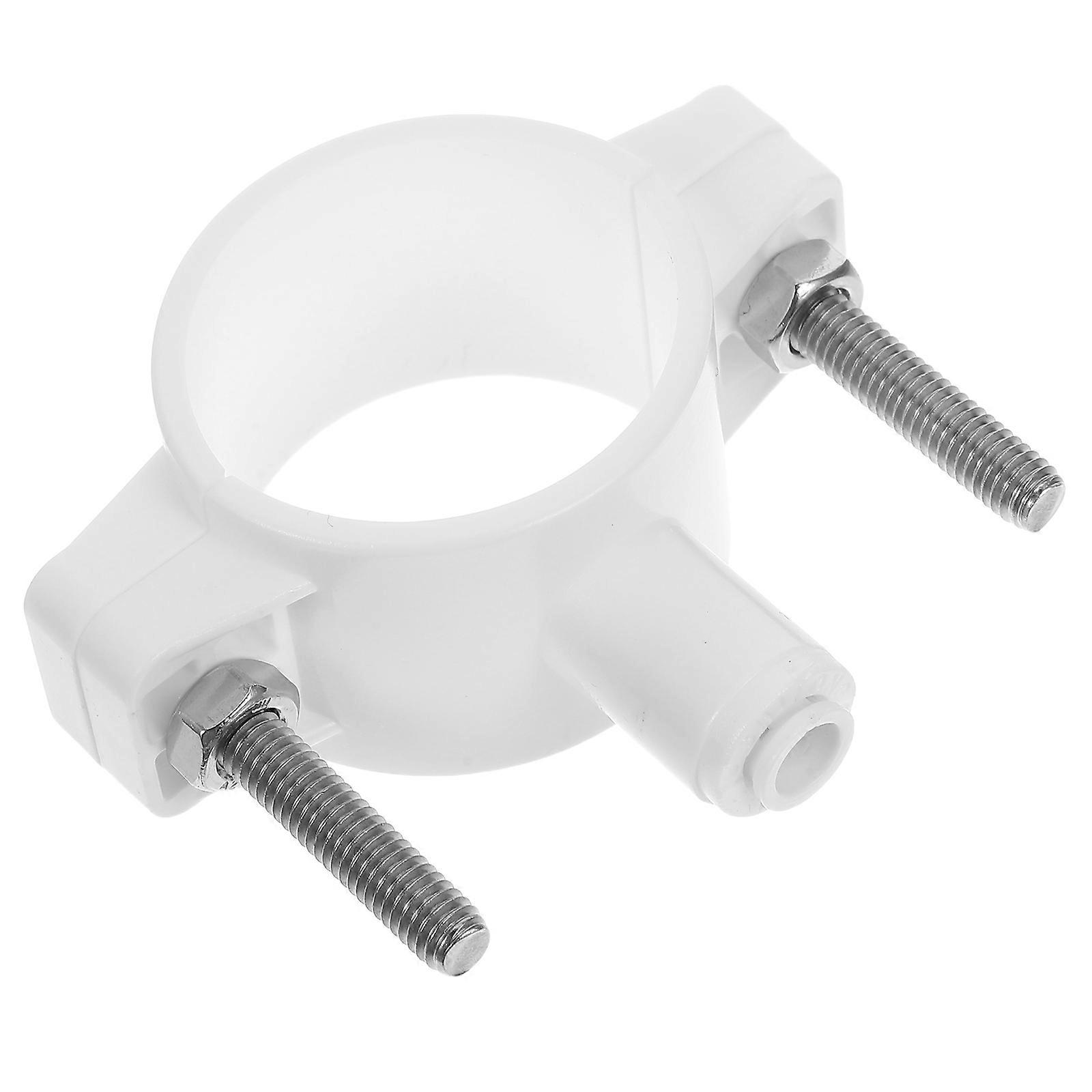 Pipe Clip Mounting Brackets Secure Fastening For Household Use PE 7.40X6.40X3.10CM 1Set
