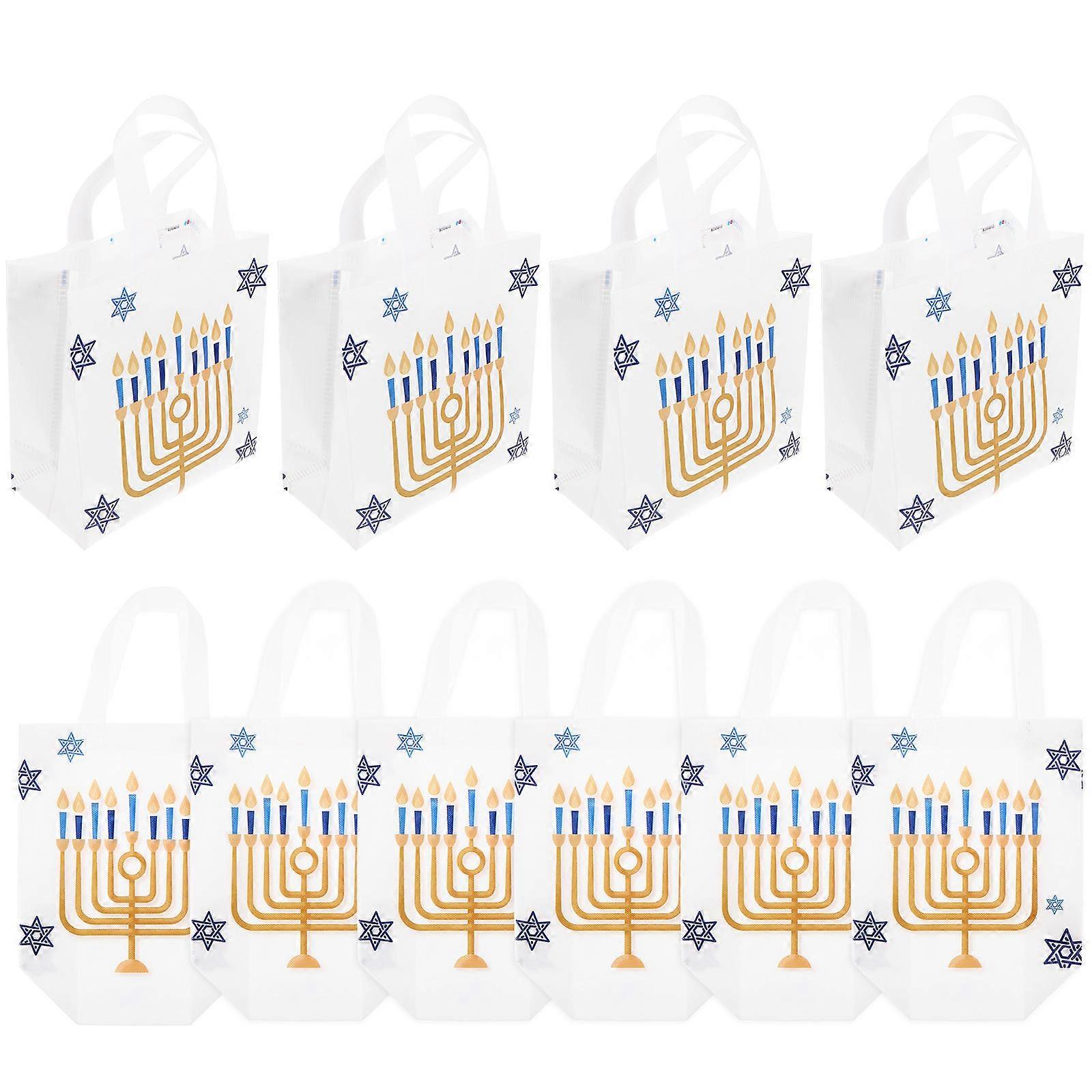 Party Goodie Bags Multi-Colored Handle Designed Storage present Wrapping 10Pcs