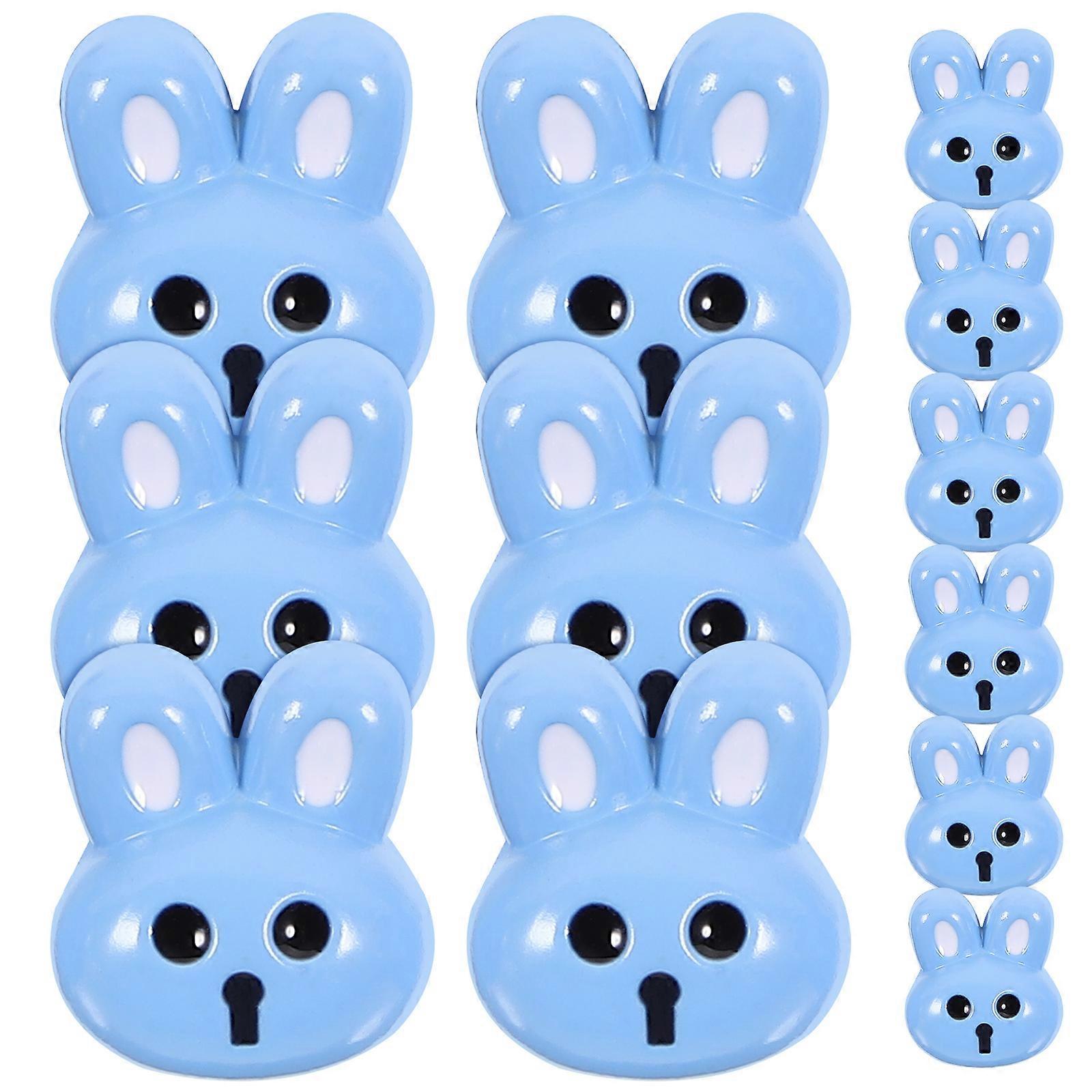 Clothing Buttons Resin Small Rabbit Buttons Diy For Childrens Clothes Decorative 12Pcs