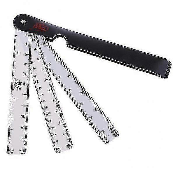 2x6 Folding Fan Shape Architects Scale Ruler For Graphics Multi Ratio Scale