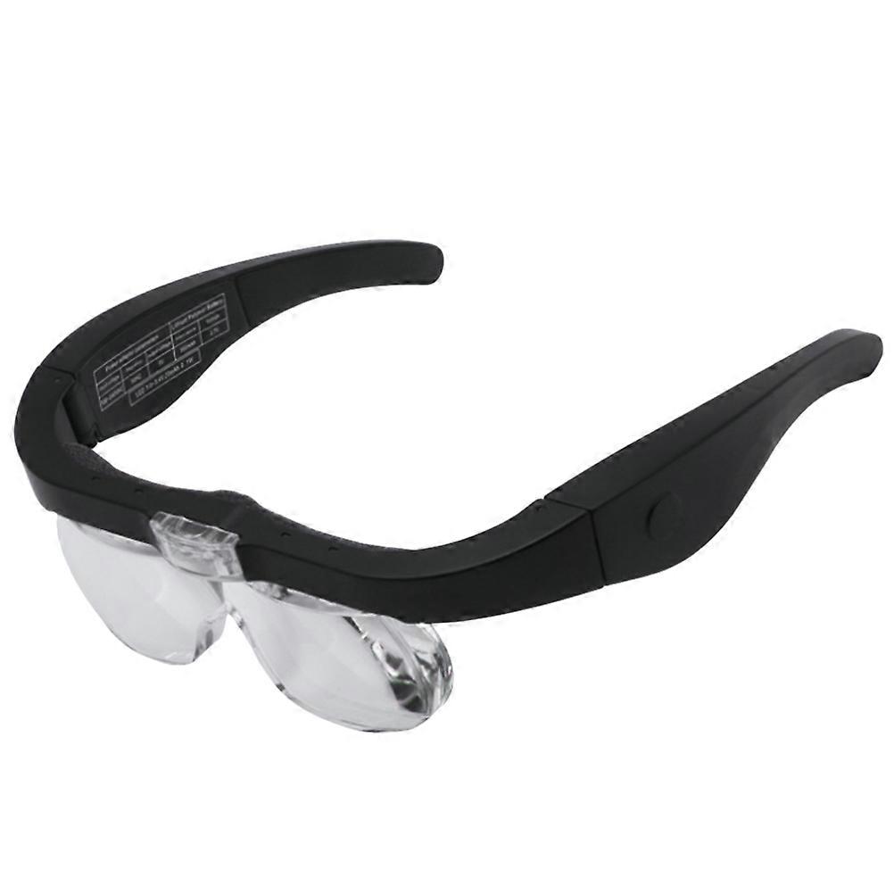Hands Free Magnifier With Led Light For Repairing Multi Color 18x17.5x4cm Head-mounted 1Pack