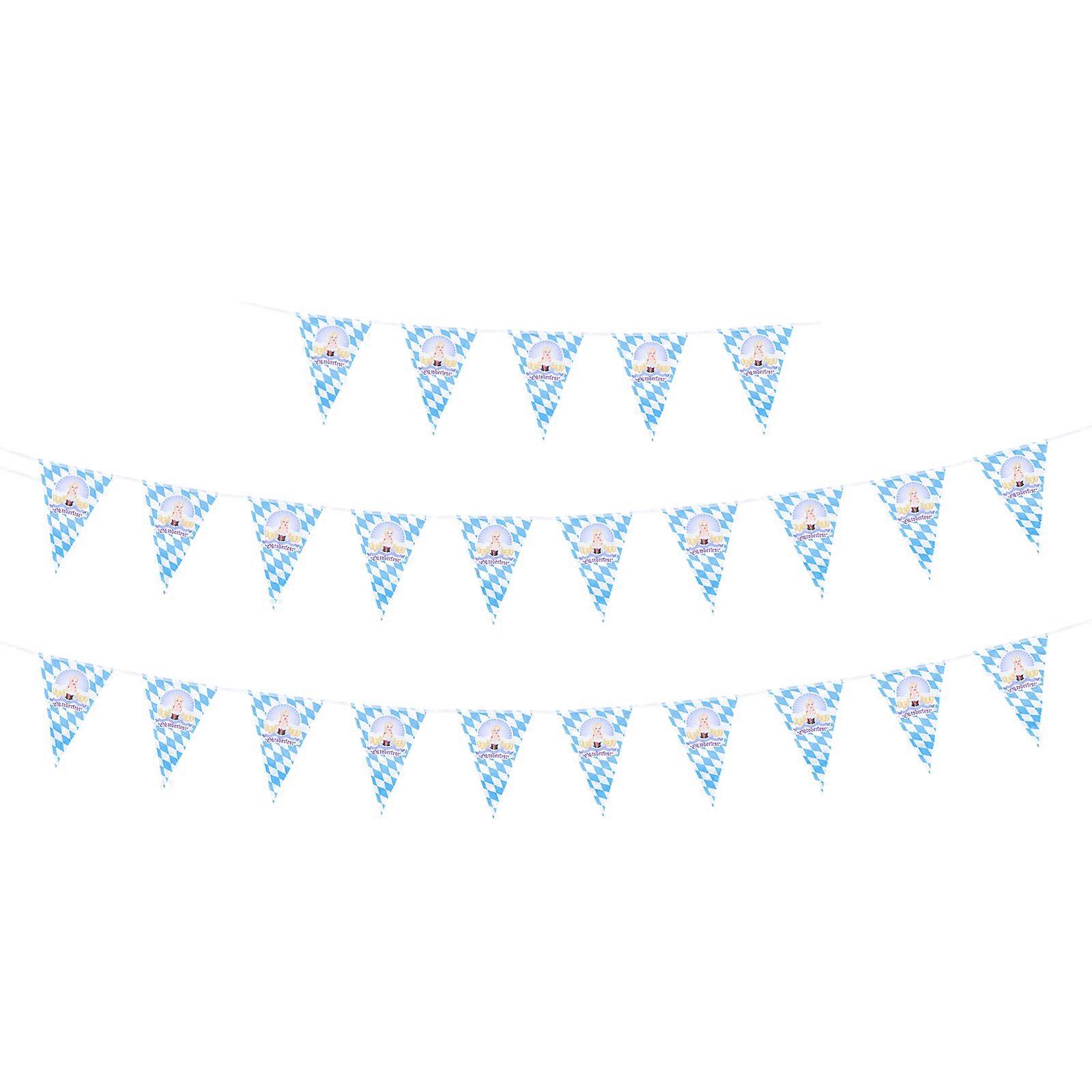 German Decor Triangle Banner Flags Hanging Banner 30x20cm Indoor and Outdoor Parties 1Pack
