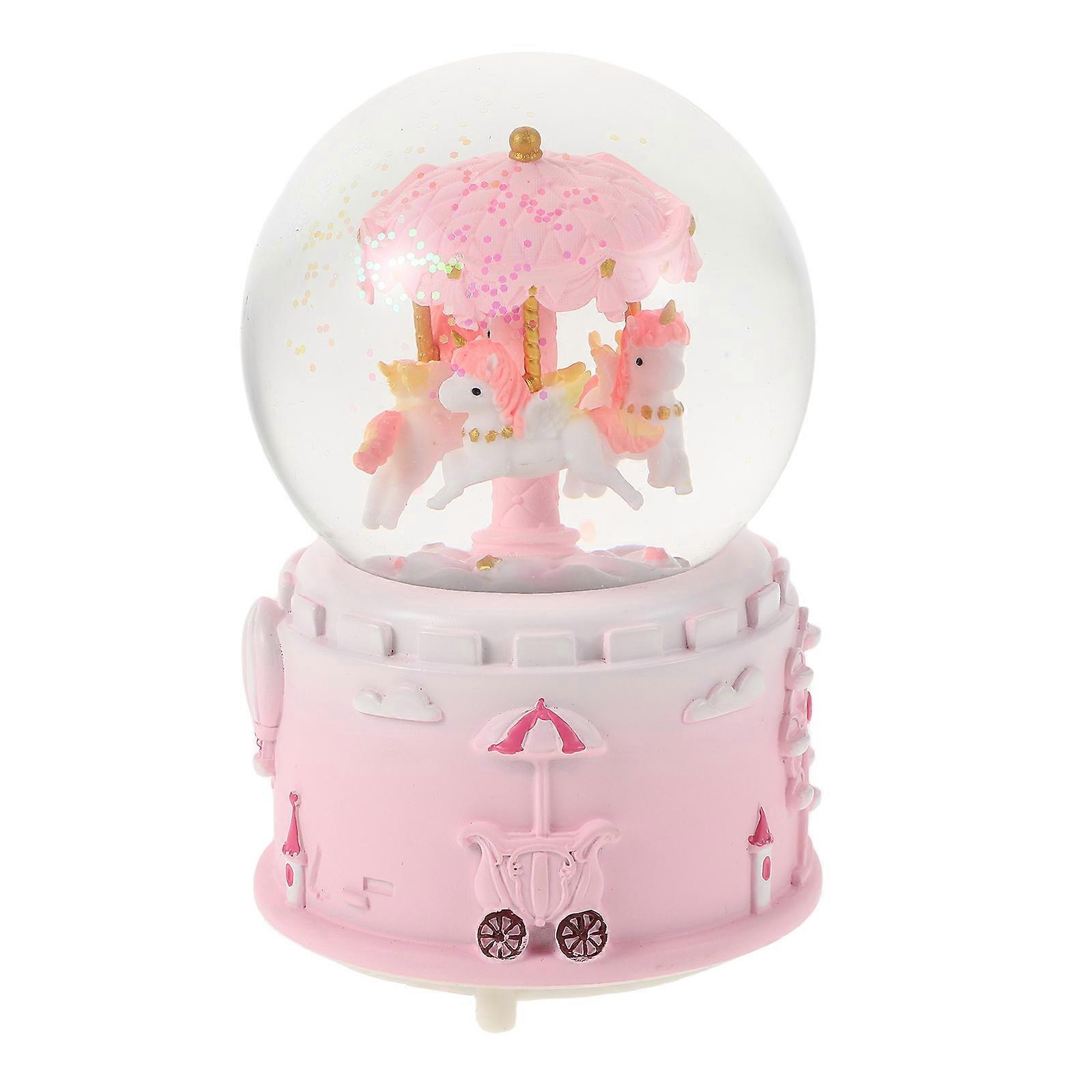 Unicorn Snow Globe Music Box with LED Lights – Enchanting Interactive Globe for Birthdays and Anniversaries – Ideal Gift for Daughters and Girlfriends