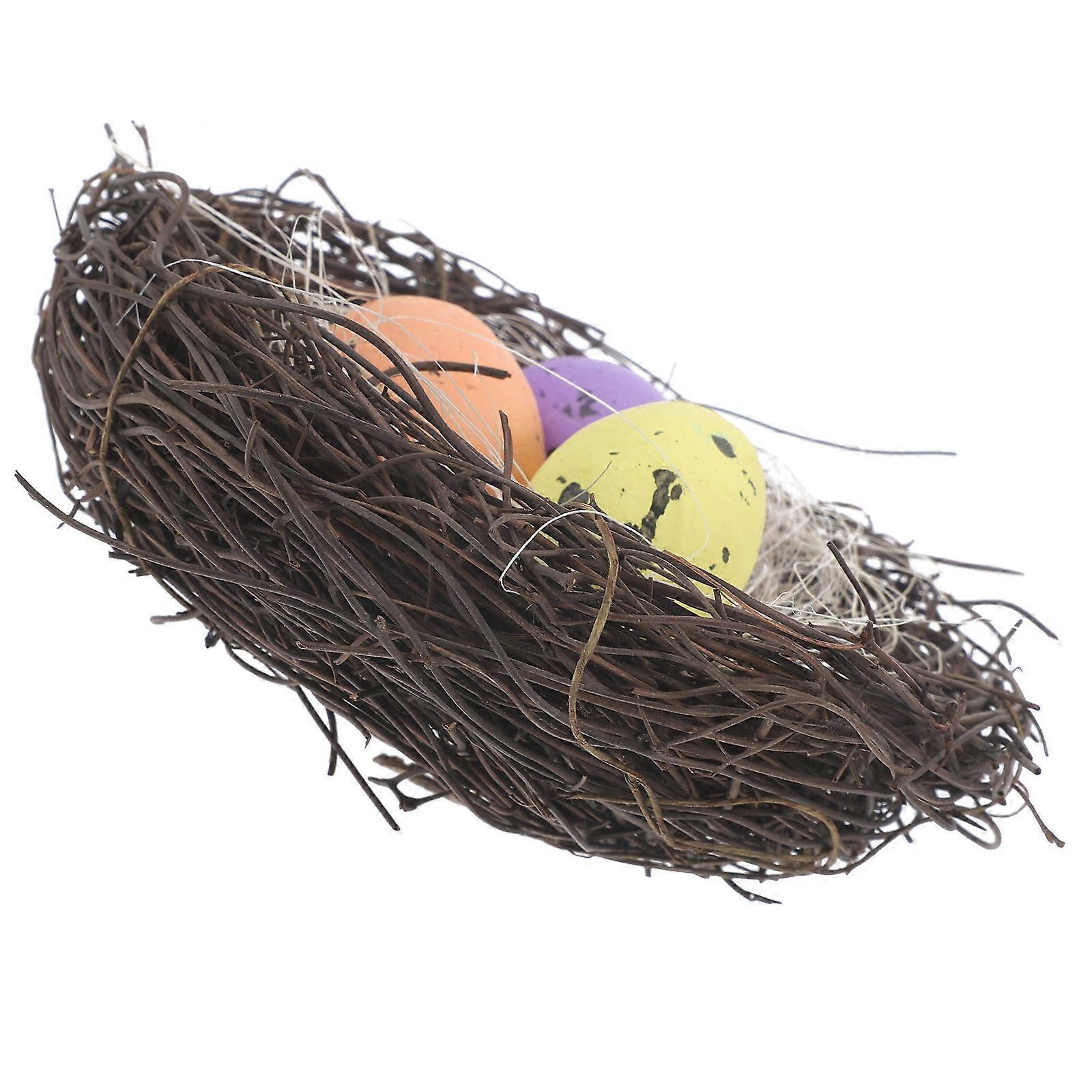 Creative Birds Nest Ornaments For Easter 1Set