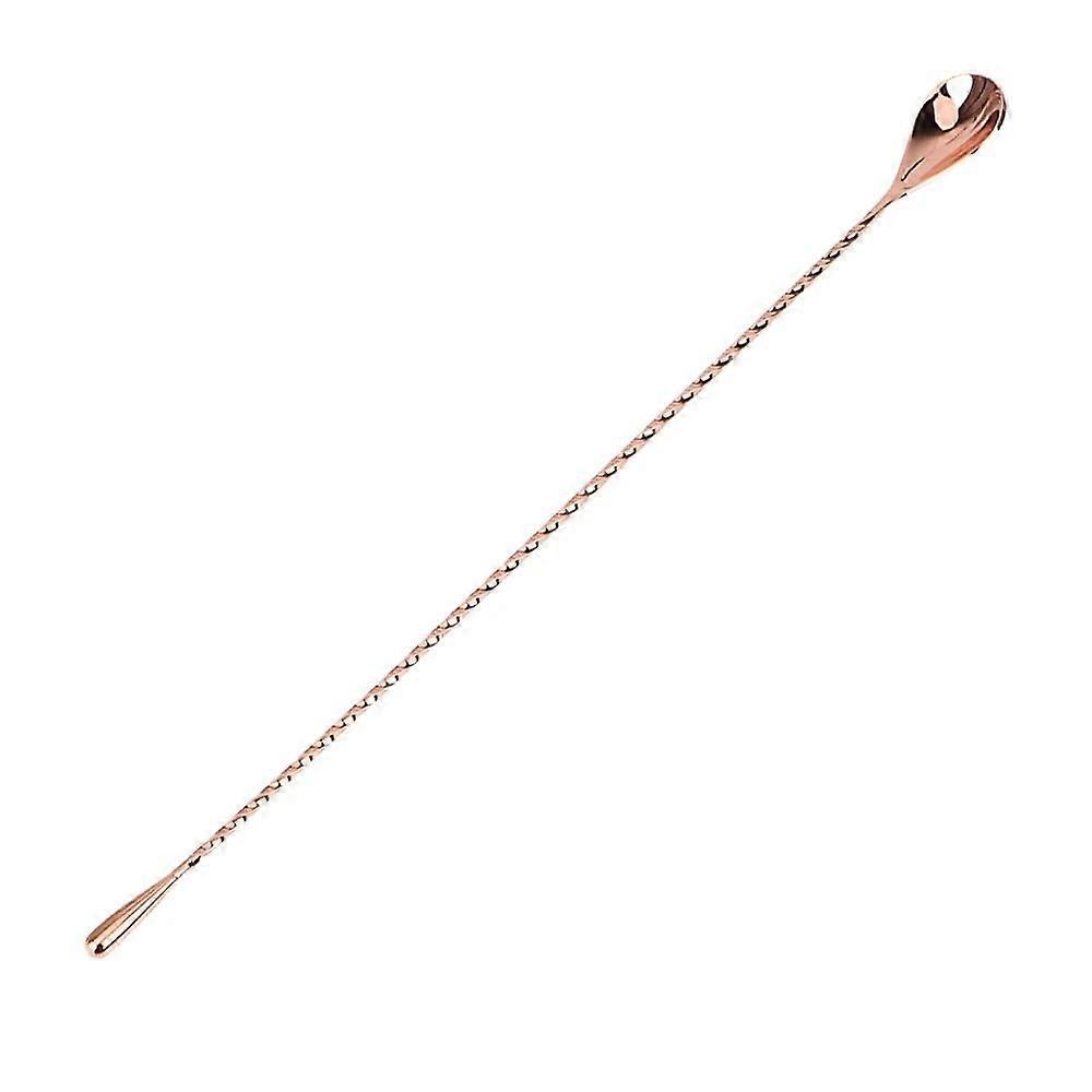 Plastic Mash Paddle 30/40 Cm Cocktail Mixing Spoon Spiral Pattern Rose Gold
