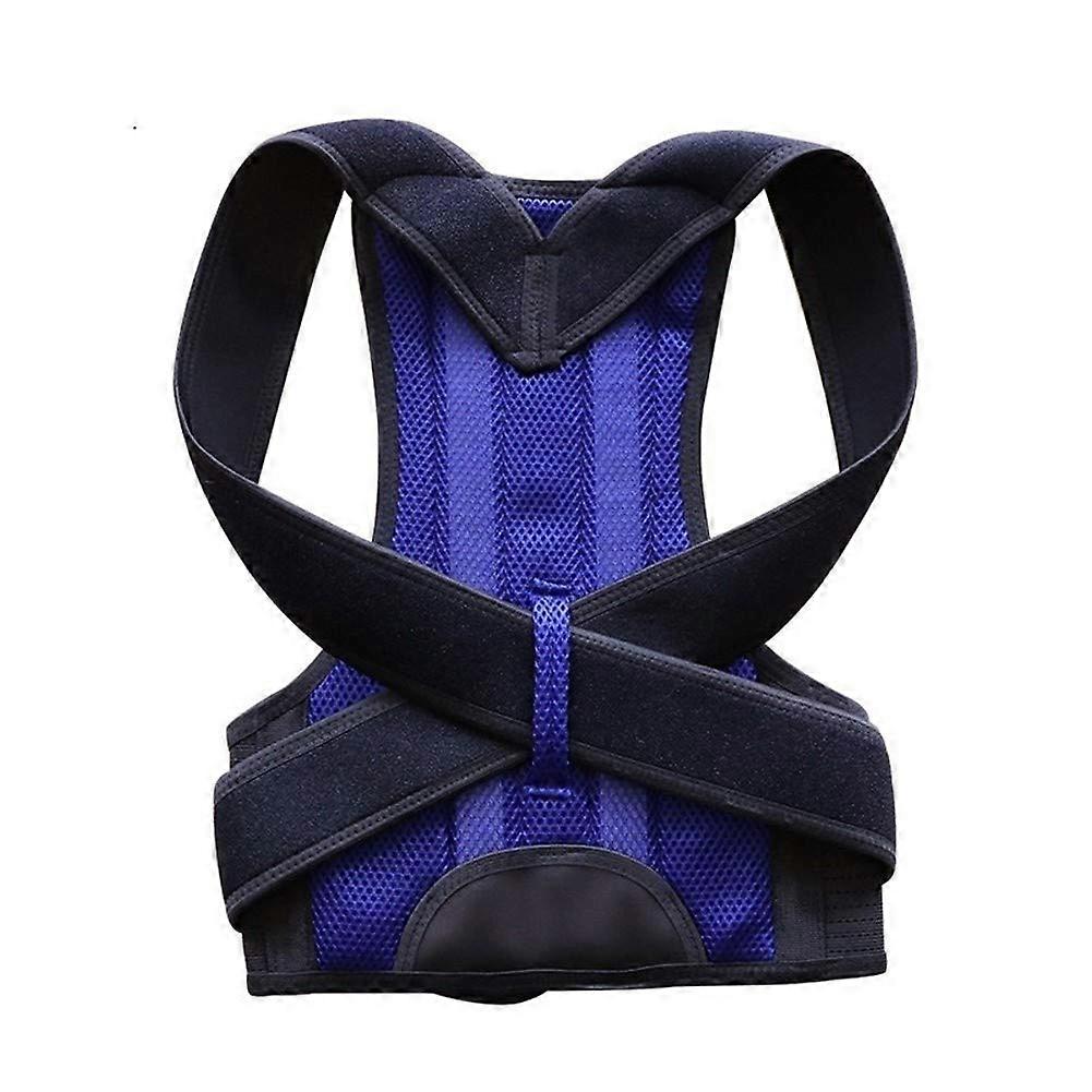Posture Corrector For Back, Spine, Shoulders, Collarbone Support, Unisex Lumbar Belt, Corset Correction, Blue XX