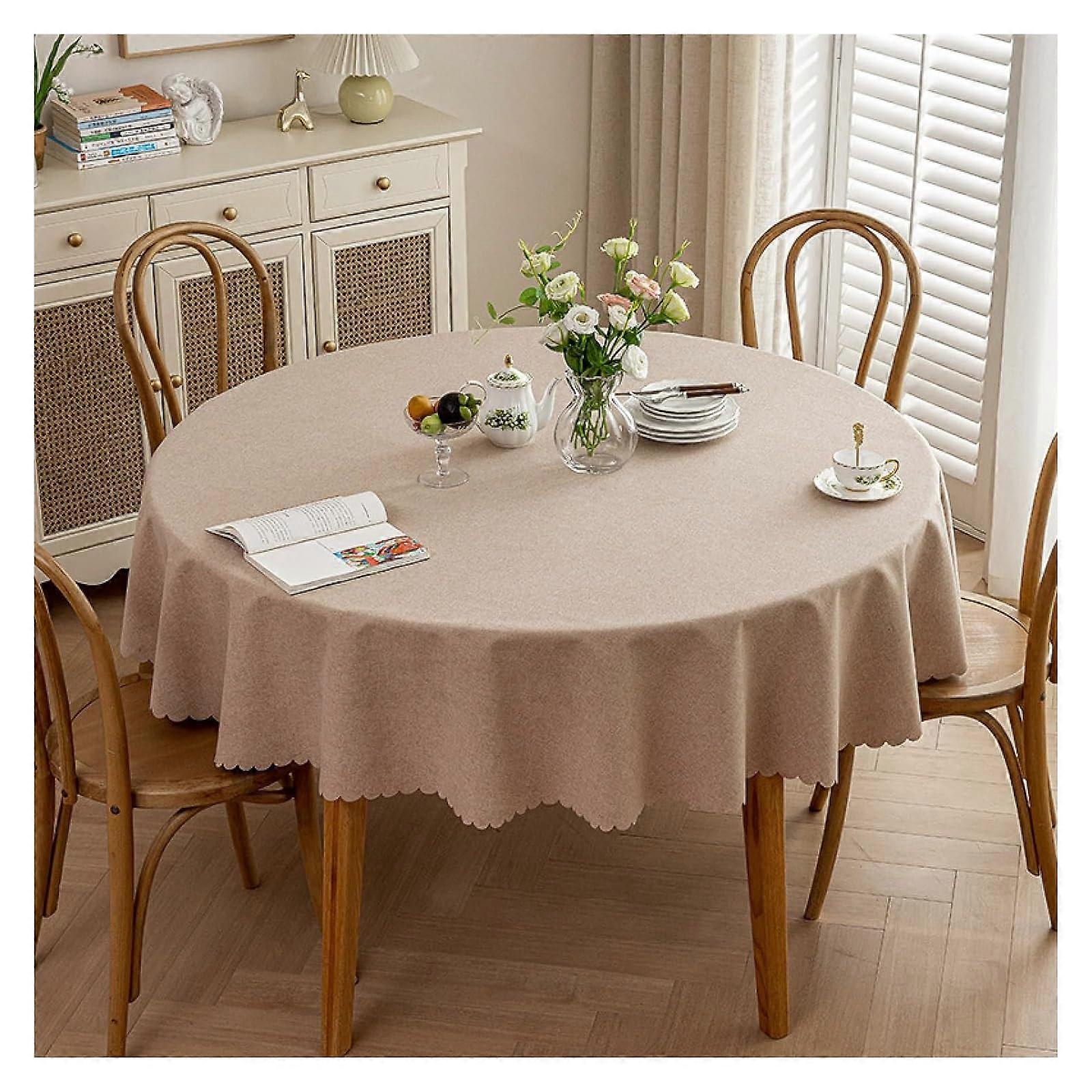 Festival Table Linen, Waterproof Rectangular Cotton Tablecloth for Kitchen Dining, Buffet Parties, and Camping