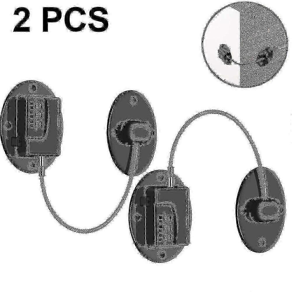Child-safe Fridge Lock - Heavy Duty 2-pack Combination Lock For Baby Proofing