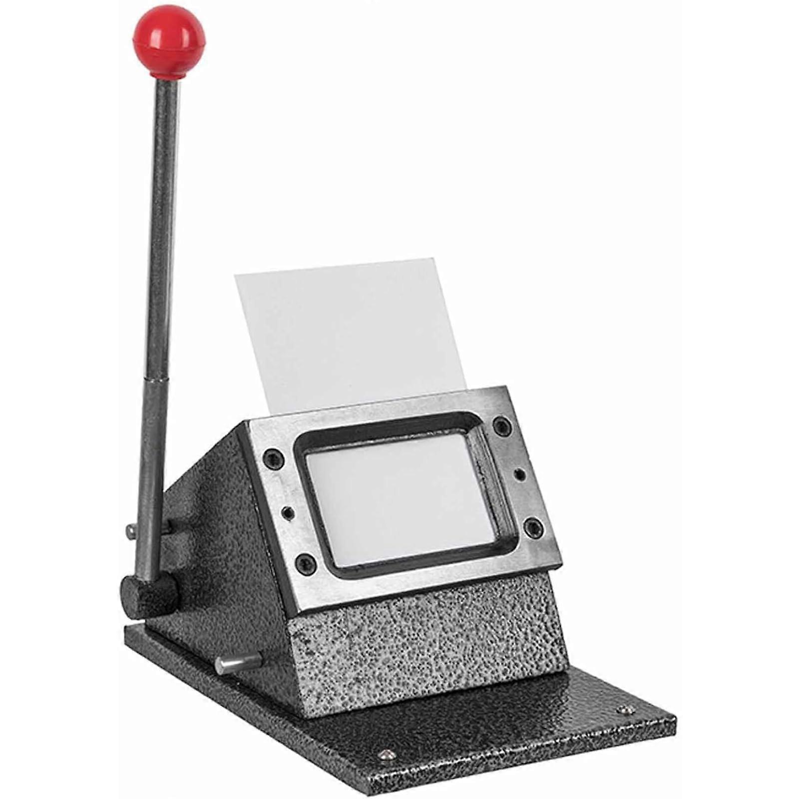 Manual PVC Business Card Cutter With Handle, 0.76 mm Card Thickness, 54 x 86 mm Cutting Size, For Credit And Photo Cards