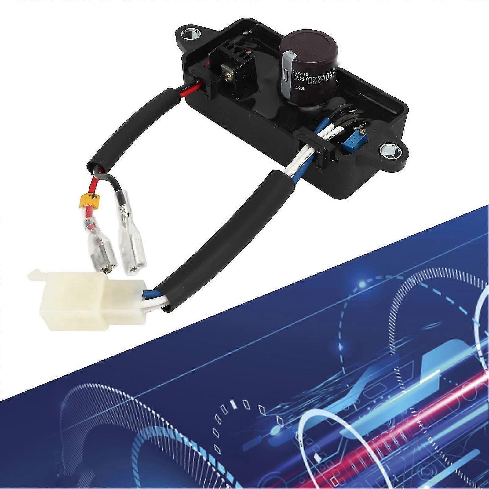 Automatic Voltage Regulator AVR 1 Phase 6 Wire 250V 220UF Accessory for 13KW Generator