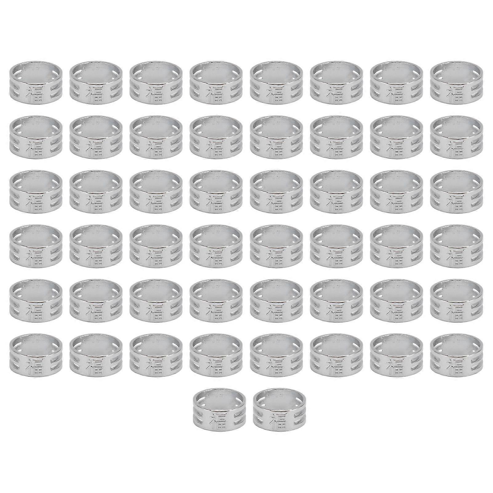 2025 Latest Model  50Pcs Metal Sewing Thimble Ring Shape Copper Dense Slots