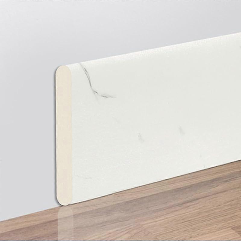 Self-Adhesive Sockelleiste 2M Soft Baseboard 3D Wall Sticker Thick Anti-Collision Decoration Strip White 200x10x8cm