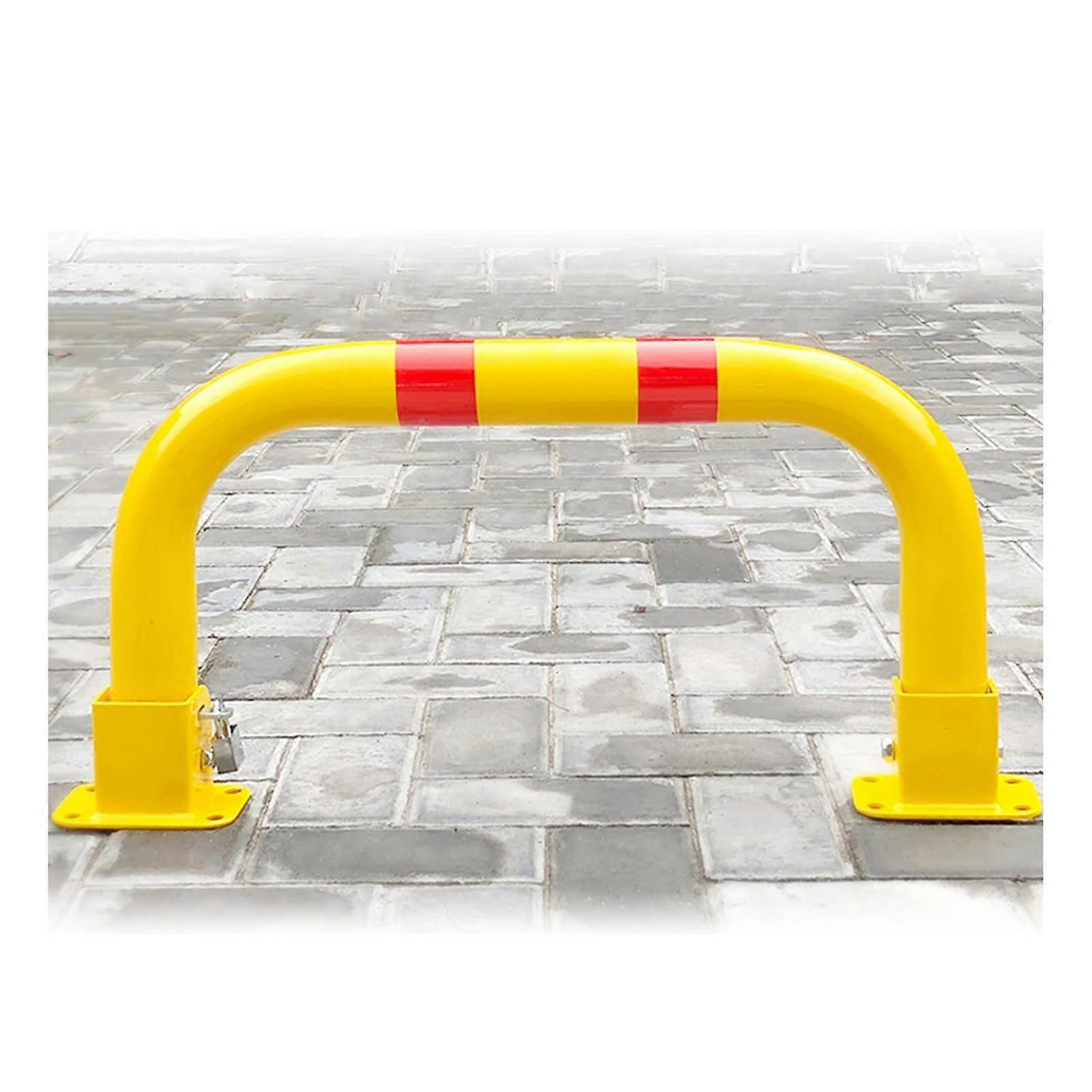 U-Shaped Parking Barrier with Foldable Reflective Anti-Collision Arm, Durable Parking Blocker for Schools and Garages (600 x 300 mm)