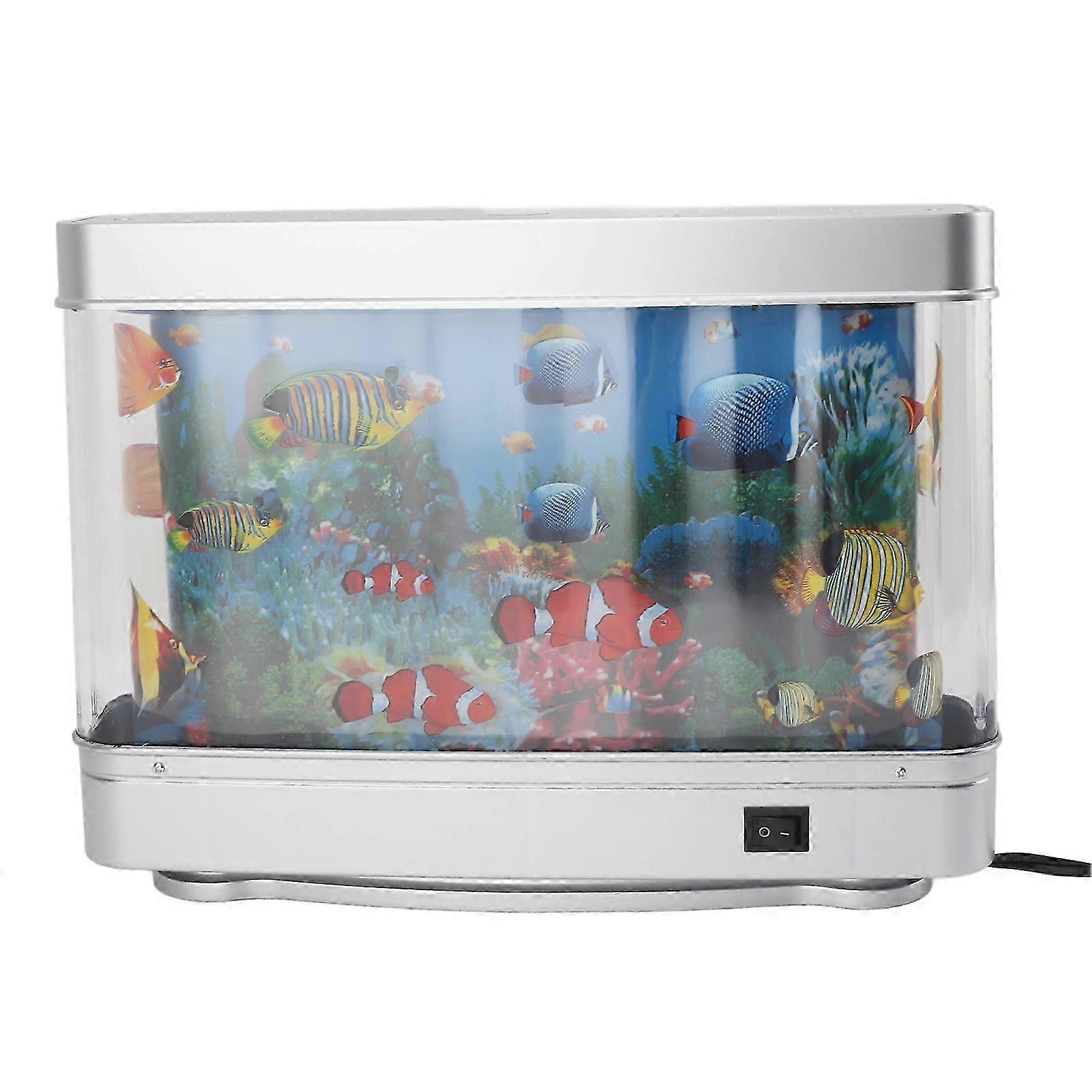Exquisite and Vivid Decorative LED Lamp for Small Aquariums, Low Noise Artificial Fish Tank Light for Bedroom or Desk Use