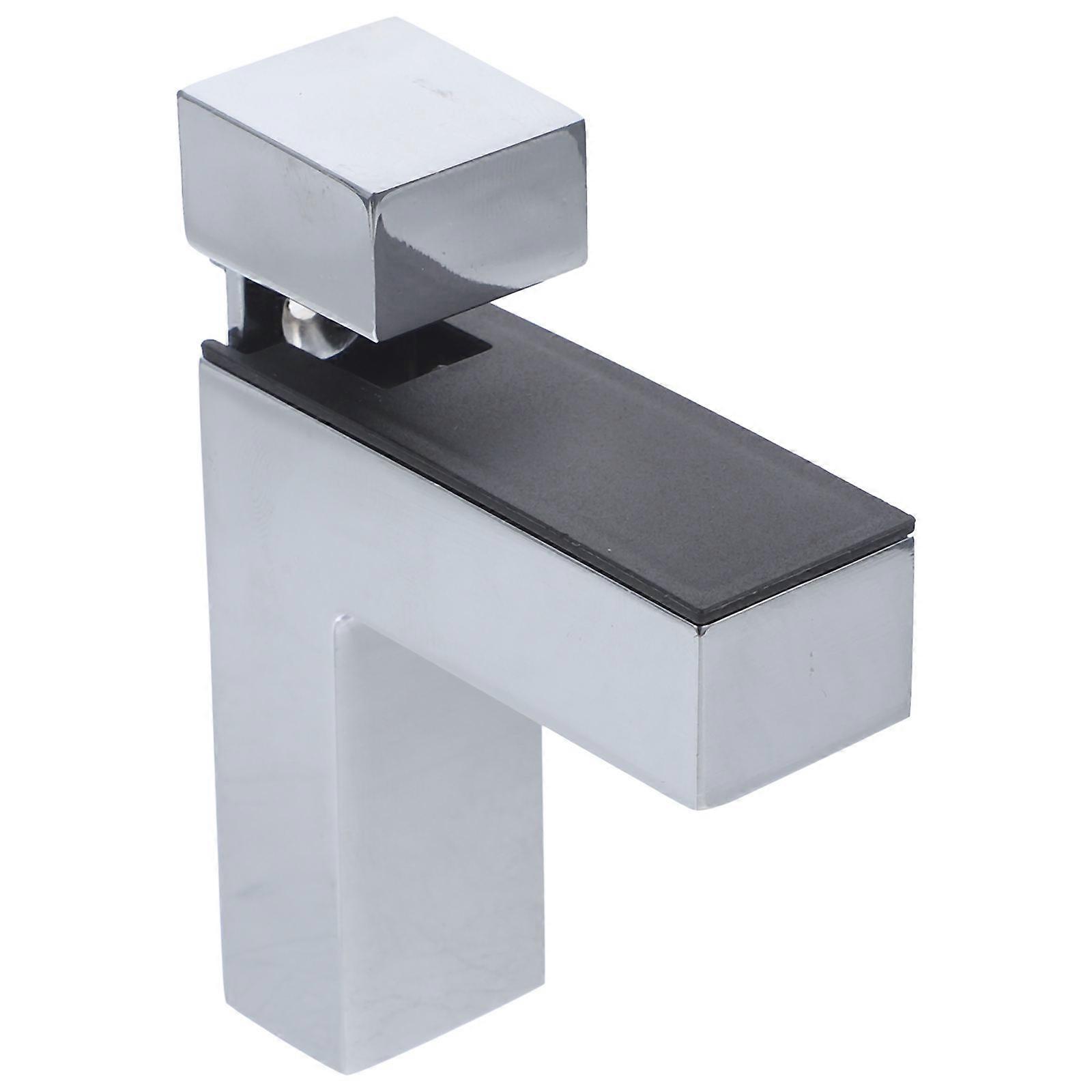 Zinc Alloy Glass Retainer Clips Partition Divider Brackets Corrosion Resistant Easy Install for Home Office Glass Panels