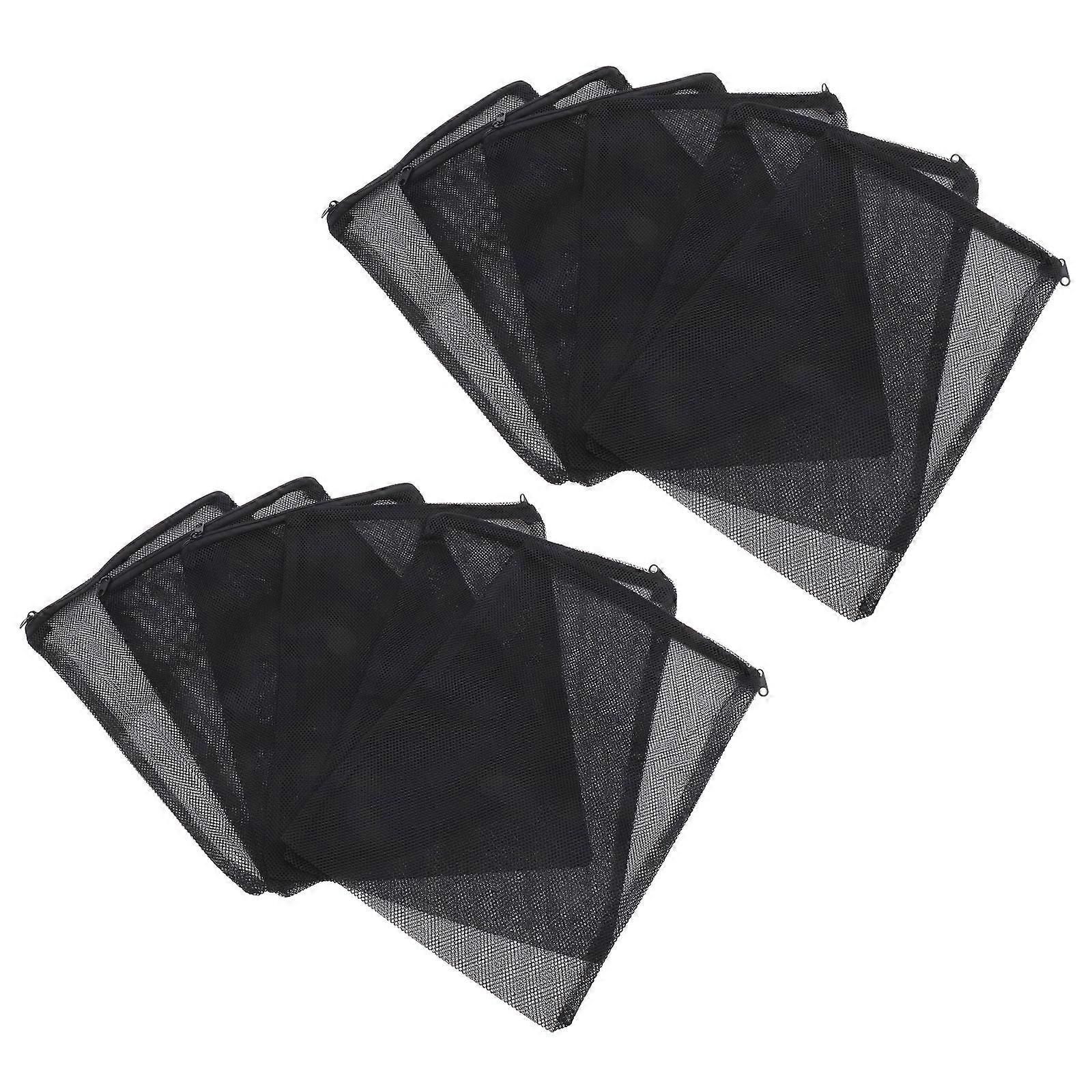Filtering Mesh Bags Fish Tank Filter Bag Home Aquarium Polyester Black 30X20CM 10Pcs