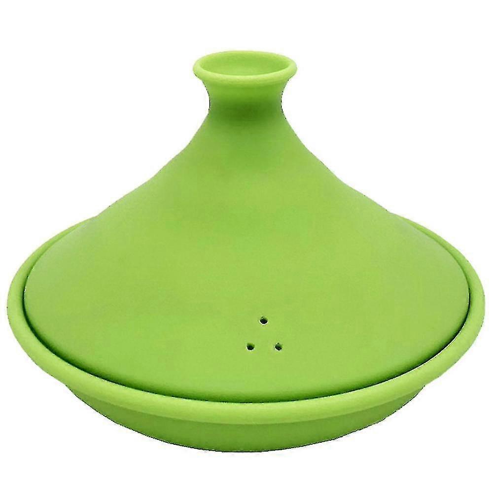 Moroccan Tagine Pot for Cooking with Silicone Base & Cone-Shaped Lid - Microwave Safe Cookware
