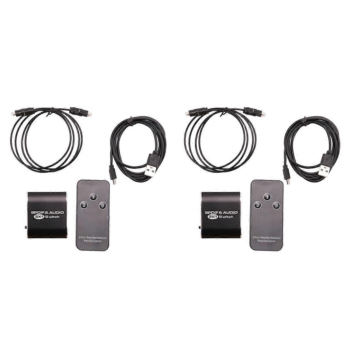  Spdif & Audio Switch Out Optical Splitter for Hdtv Dvd 