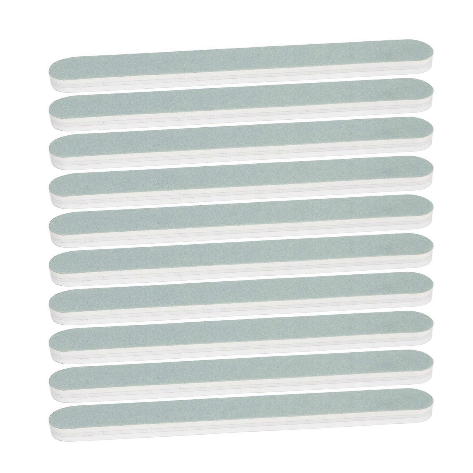 10pcs Nail Polishing Tool Rectangular Buffer Block Double Side Use Strip Professional Manicure ToolYMMR)