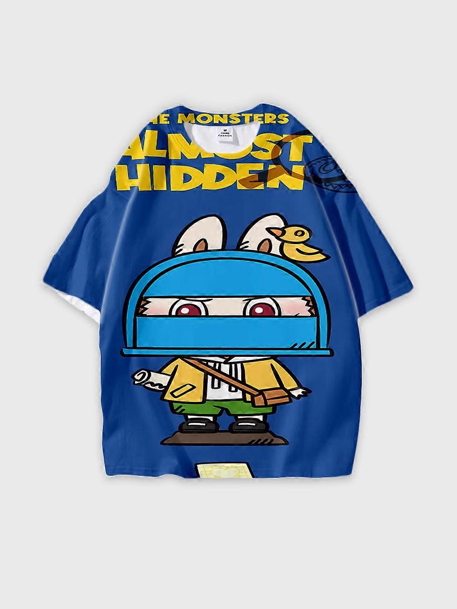 T-shirt round neck Pattern loose short sleeve JW6466