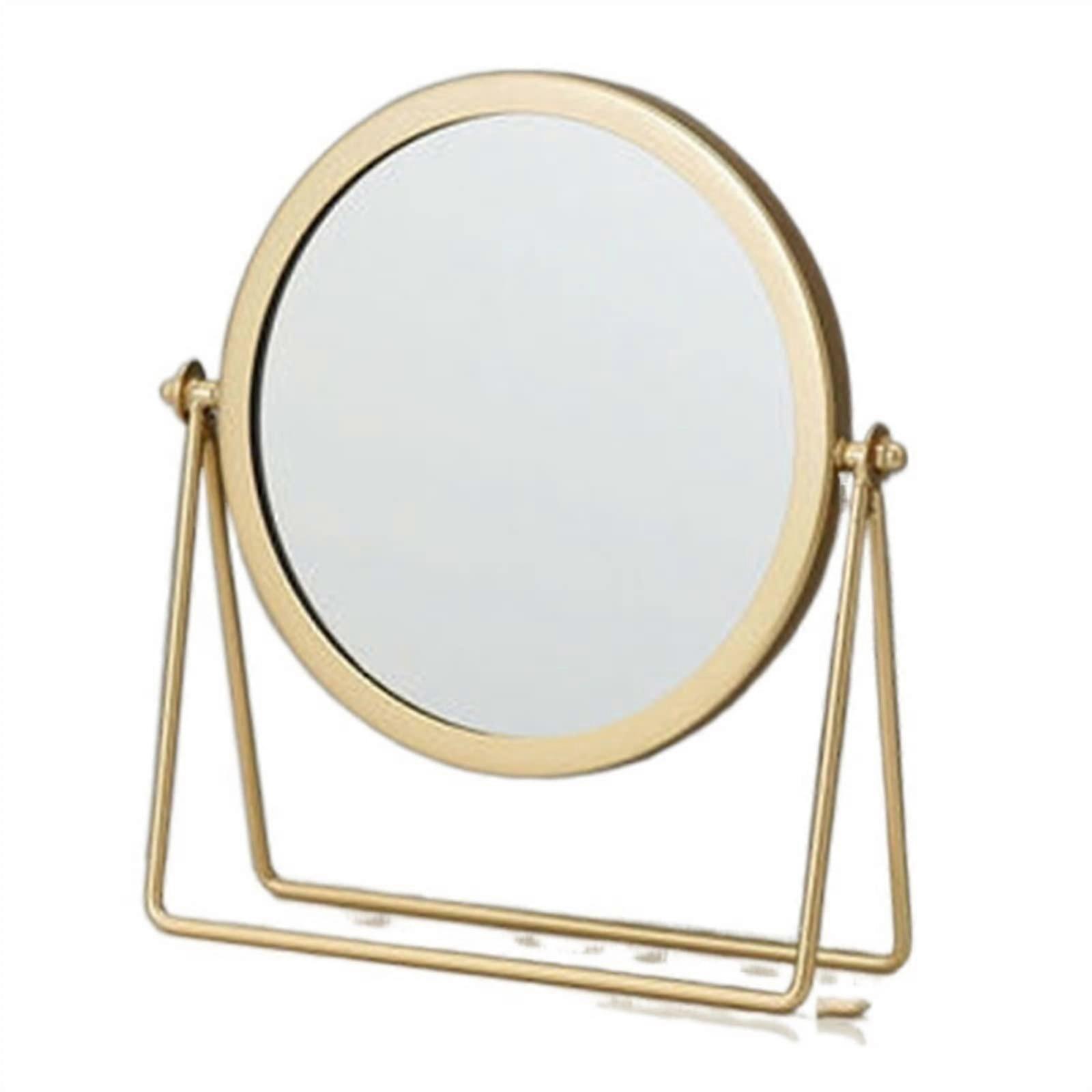 Makeup Mirror Small Desktop Mirror with Stand for Students, Dormitory Use, Compact Shaving and Cosmetic Mirror